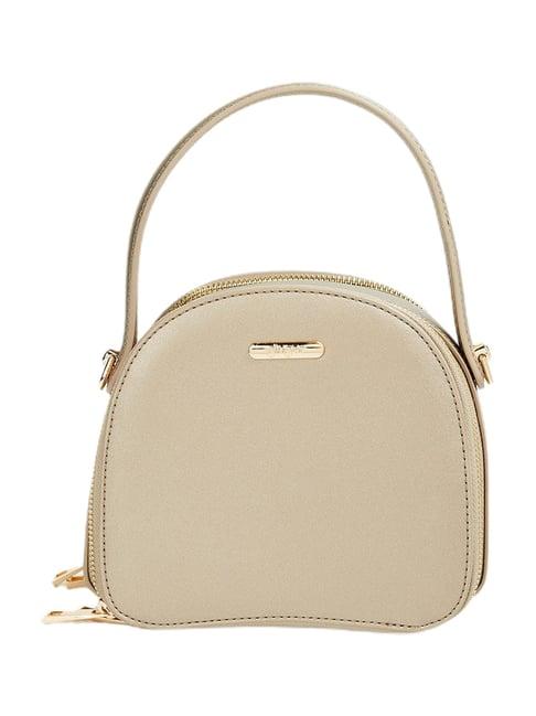 ginger by lifestyle beige handbag