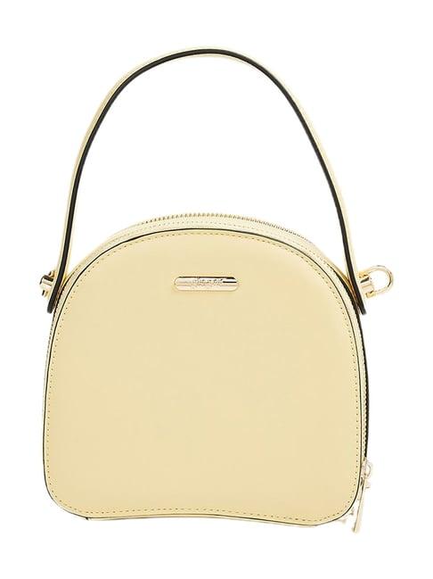 ginger by lifestyle yellow handbag