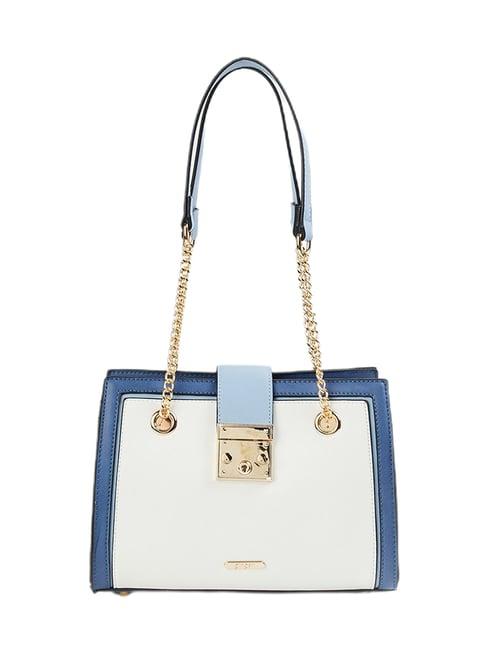 ginger by lifestyle blue shoulder bag