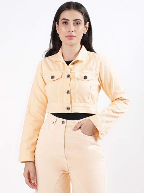 iconic peach cotton jacket