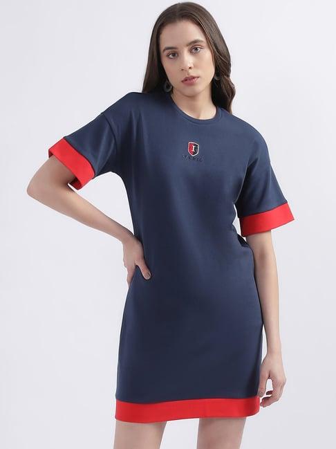 iconic blue shift dress