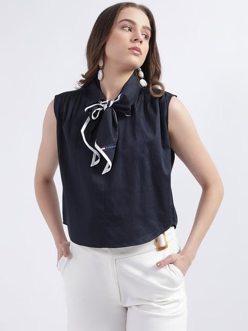 iconic navy cotton top