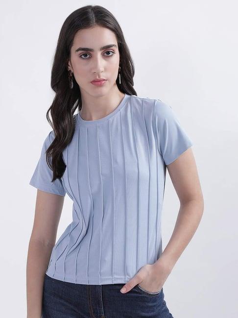 iconic blue cotton striped top