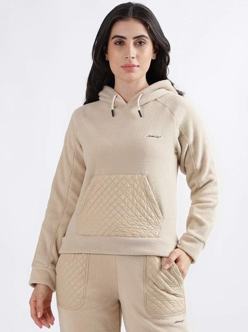 iconic nude beige self pattern sweatshirt