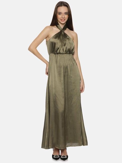 isu olive maxi dress