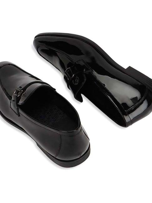 van heusen men's black formal loafers