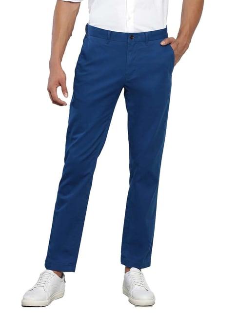 tommy hilfiger deep indigo cotton straight fit chinos