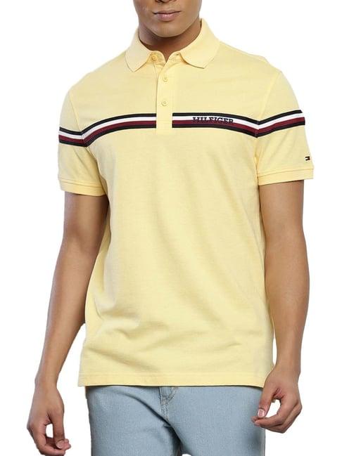 tommy hilfiger sun ray cotton regular fit striped polo t-shirt