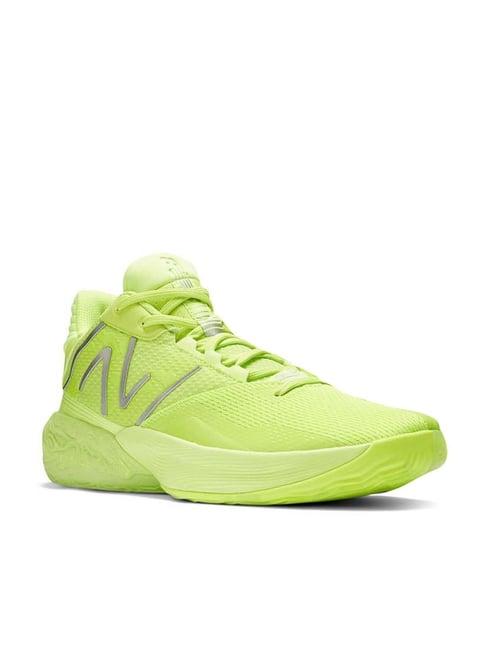 new balance men's fuelcell lime basketball shoes