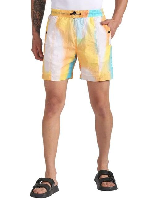 calvin klein gradient shift regular fit printed shorts