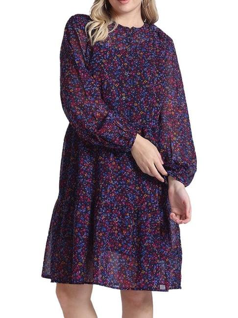 tommy hilfiger desert sky floral flare fit dresses