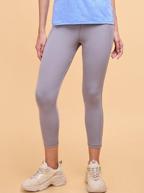 enamor gull grey mid rise sports tights