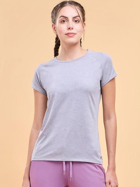 enamor gull grey short sleeve sports t-shirt