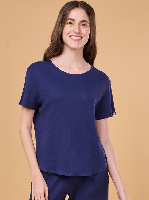 enamor medieval blue cotton lounge t-shirt