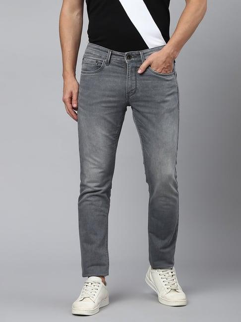 beverly hills polo club grey lightly washed skinny fit jeans