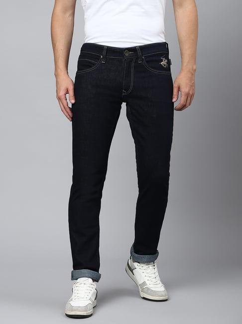 beverly hills polo club dark blue lightly washed skinny fit jeans