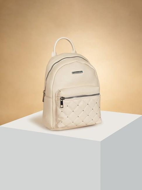 forever glam by pantaloons ivory medium backpack