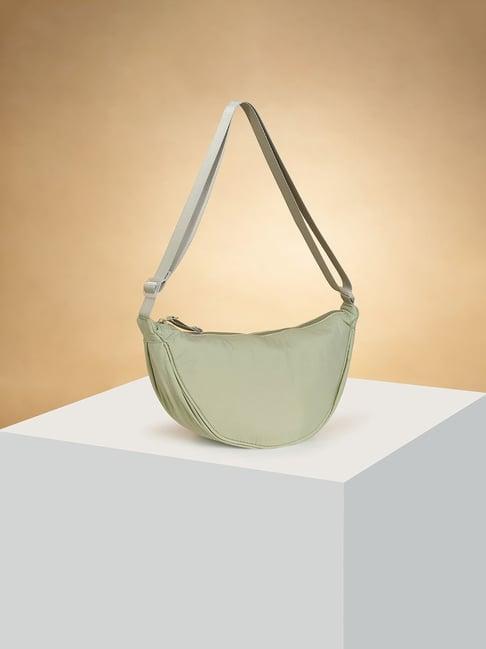 forever glam by pantaloons mint solid hobo shoulder handbag