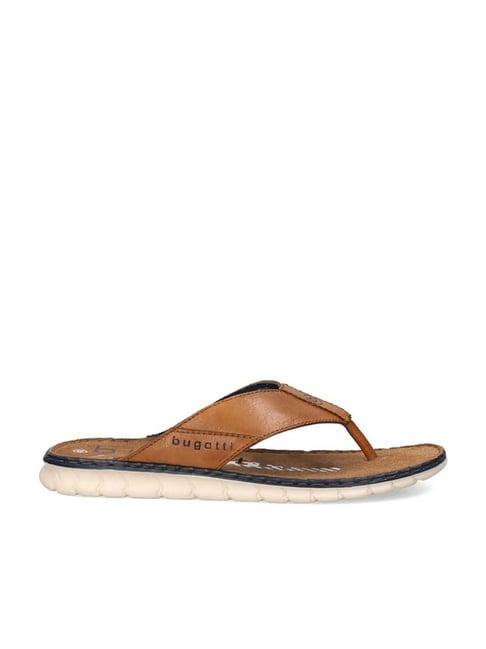 bugatti men's corfu cognac thong sandals