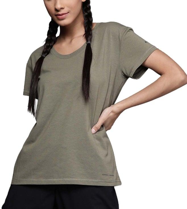 columbia green regular fit top