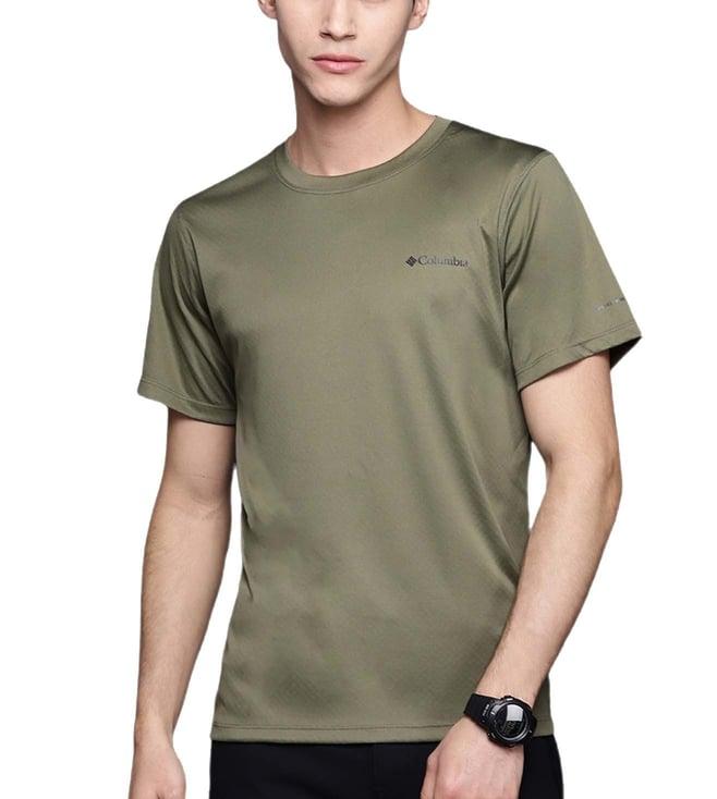 columbia green regular fit t-shirt