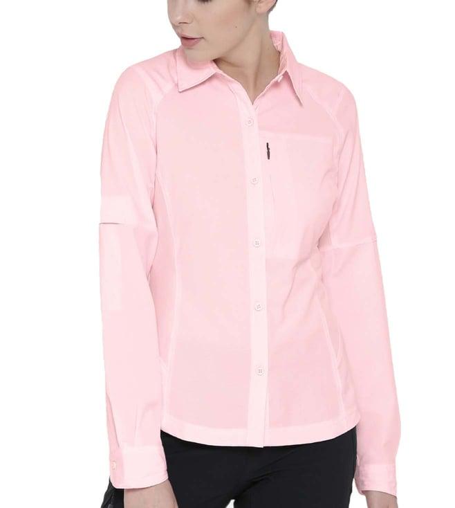 columbia whitened pink regular fit shirt