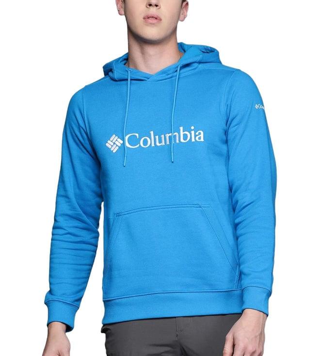 columbia compass blue logo regular fit hoodie