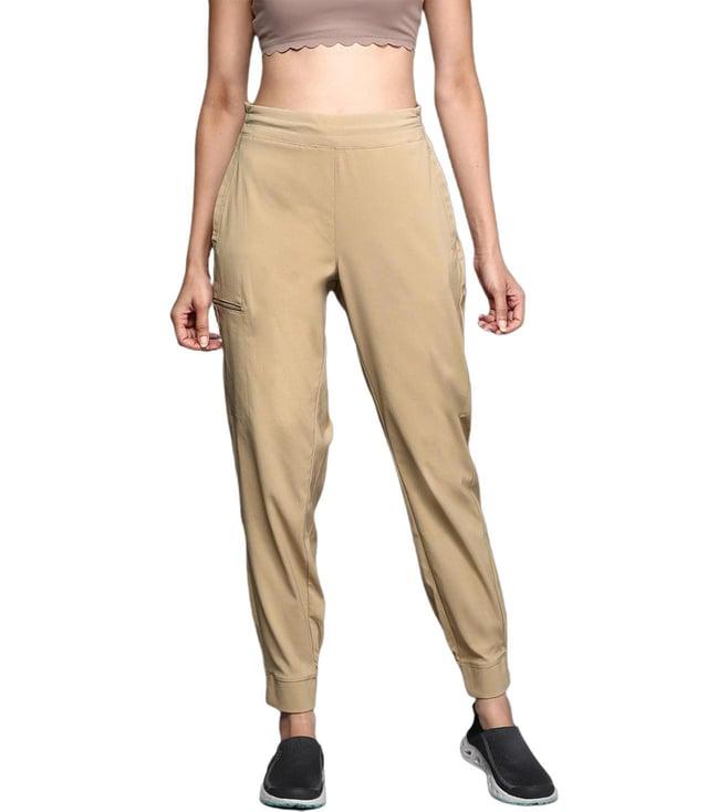 columbia womens brown omni-shield on the go fleece jogger