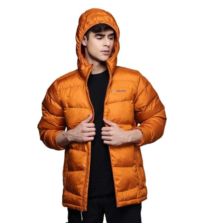 columbia warm copper regular fit puffer jacket