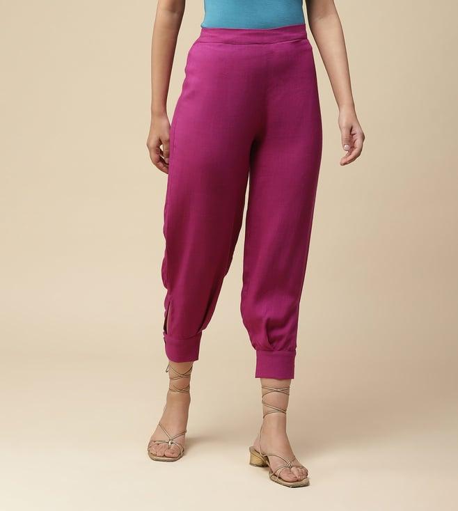 aarke ritu kumar purple solid pants