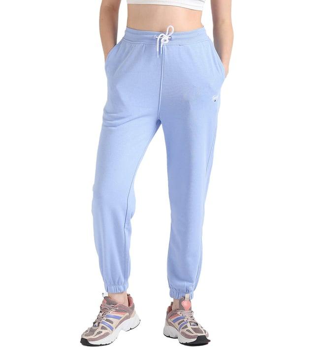 tommy hilfiger moderate blue logo relaxed fit joggers