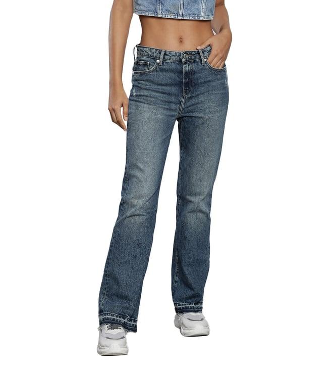 tommy hilfiger bootcut amy lightly washed mid rise jeans