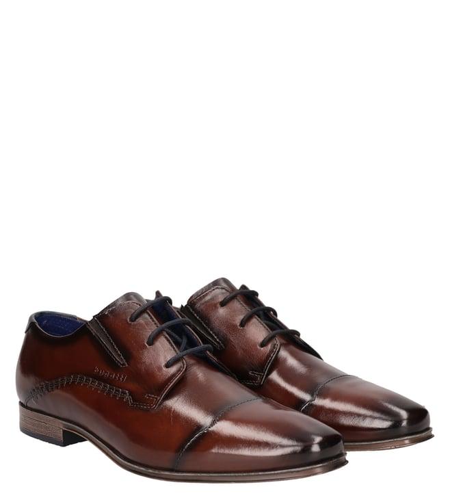 bugatti men's margo brown derby shoes