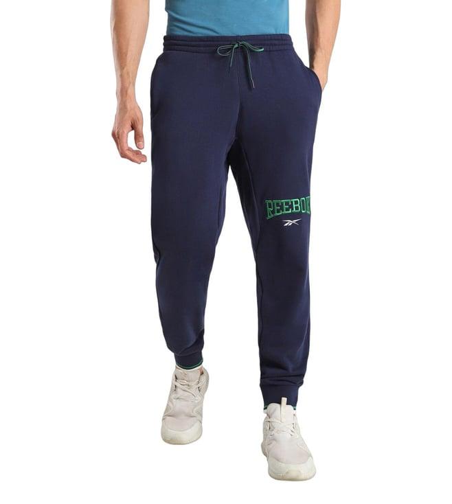 reebok navy ci var logo regular fit joggers