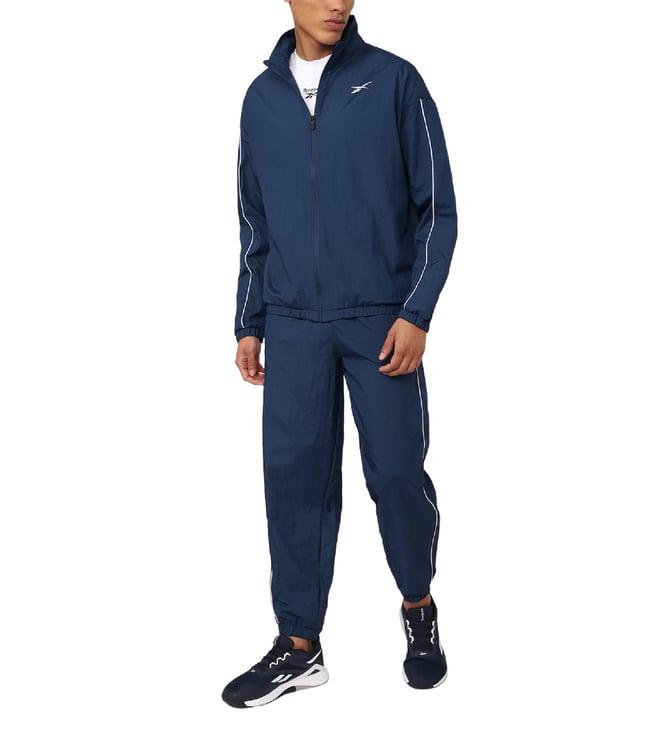 reebok blue regular fit tracksuits