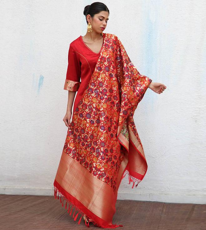 chidiyaa sufiyana uns handwoven banarasi kimkhab brocade dupatta