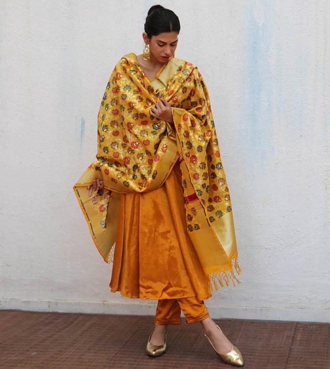 chidiyaa sufiyana ibadat handwoven banarasi kimkhab brocade dupatta