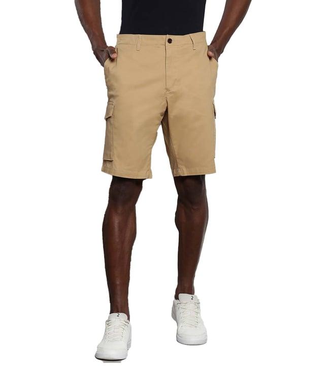 tommy hilfiger classic khaki solid relaxed fit shorts