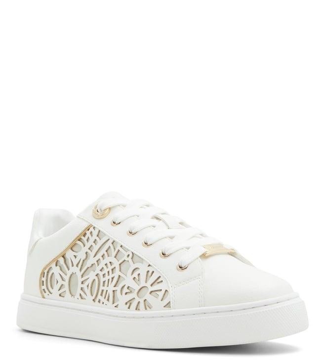 aldo women's elgata gold sneakers