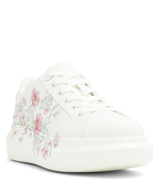 aldo women's peono white sneakers