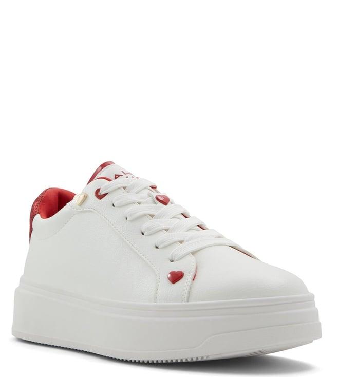 aldo women's rosecloud red sneakers