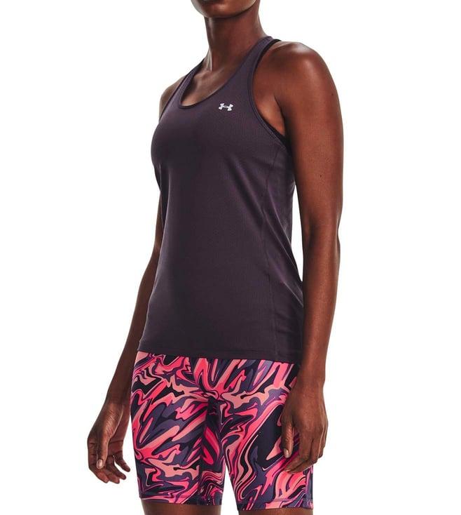 under armour purple slim fit tank top