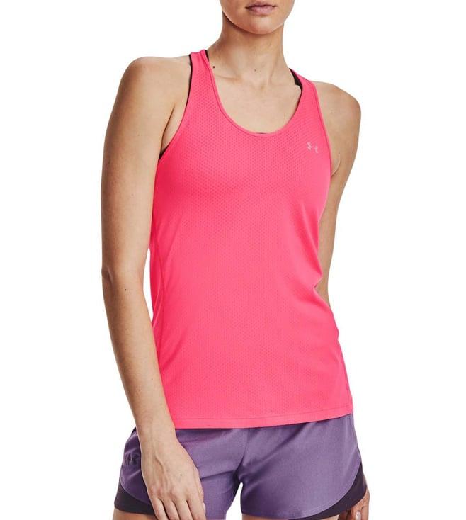 under armour pink slim fit tank top