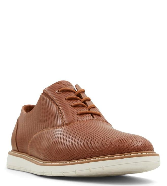 aldo men's waylen220 city lace up cognac oxford shoes