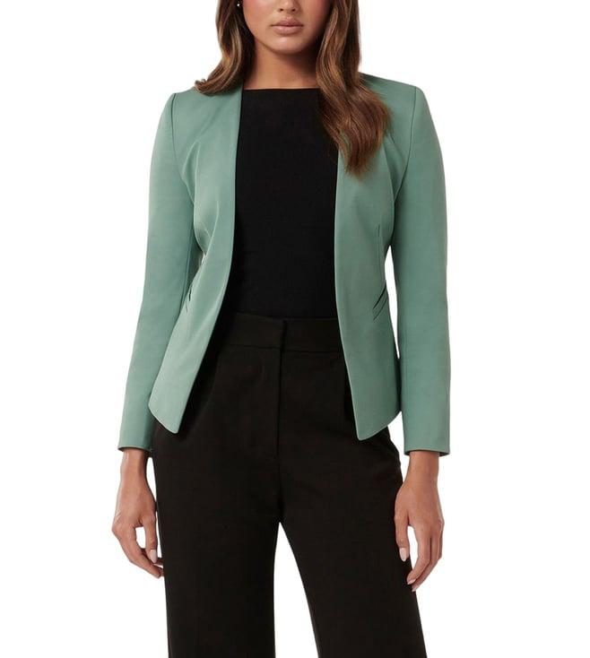 forever new burning sage alyssa regular fit blazer