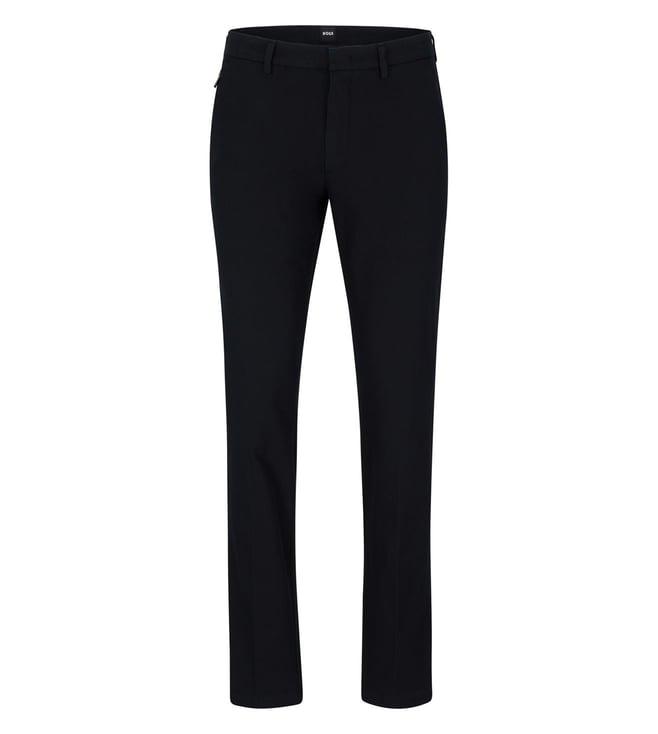 boss black slim fit trousers