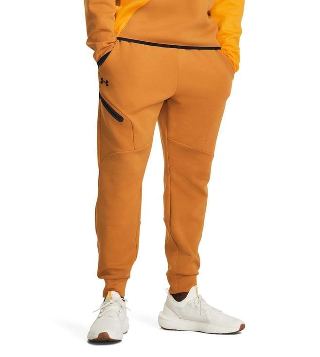 under armour orange loose fit joggers