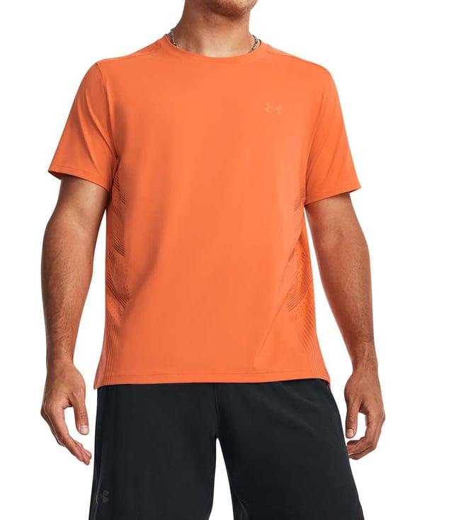 under armour orange printed fitted t-shirt