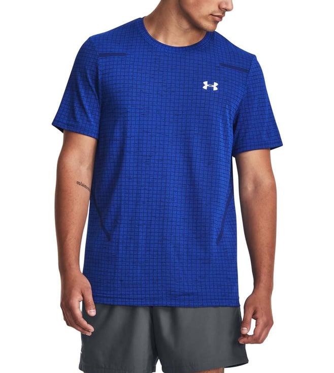 under armour blue printed fitted t-shirt