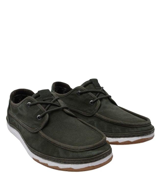 bugatti men's vanadium green low top sneakers